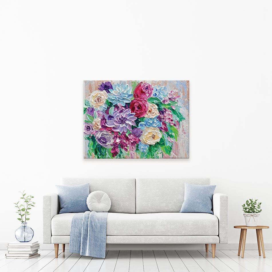 Bouquet Canvas Print wall art product Olga Tkachyk