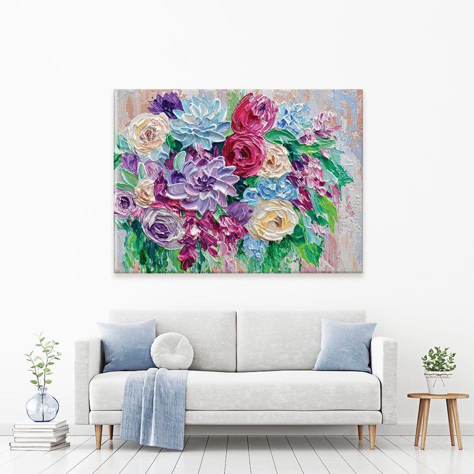 Bouquet Canvas Print wall art product Olga Tkachyk