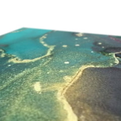 Dark Green Marble Canvas Print