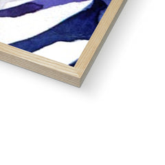 Watercolour Zebra Framed Print