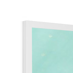 Mint Green Abstract Framed Print