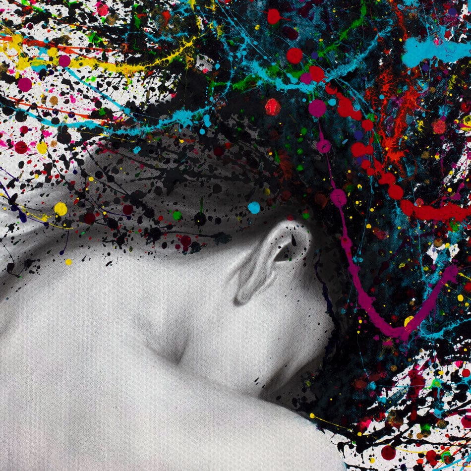 Cerebral Swirl Canvas Print wall art product Ashvin Harrison