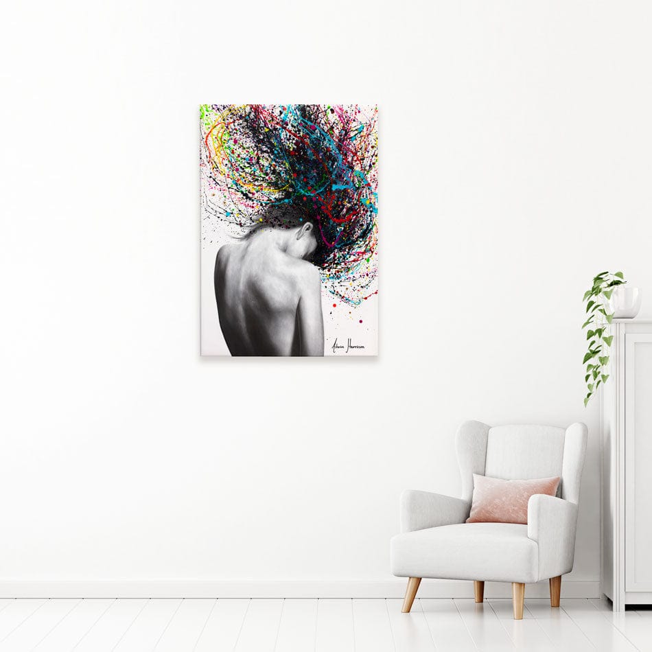 Cerebral Swirl Canvas Print wall art product Ashvin Harrison