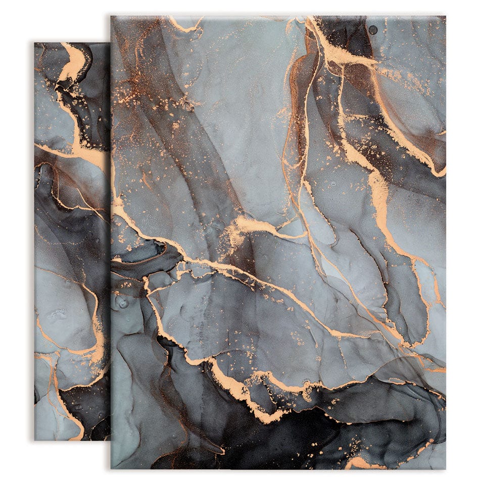 Charcoal Marble Duo Canvas Print wall art product djero.adlibeshe / Shutterstock