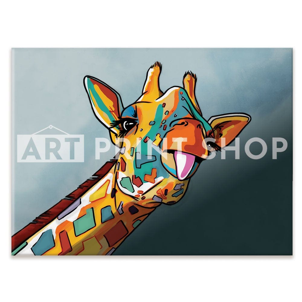 Cheeky Giraffe Canvas Print wall art product Art Print Shop