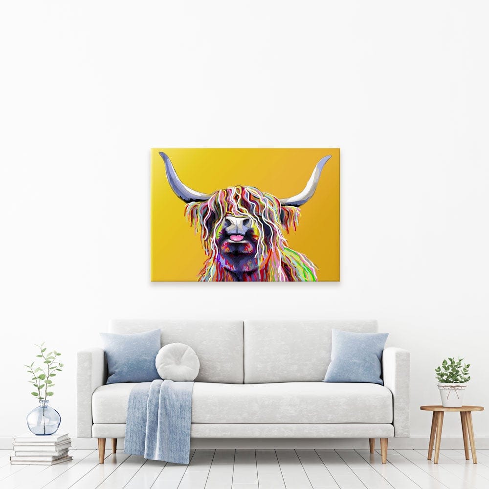 Cheeky Orange Coo Canvas Print wall art product Independent