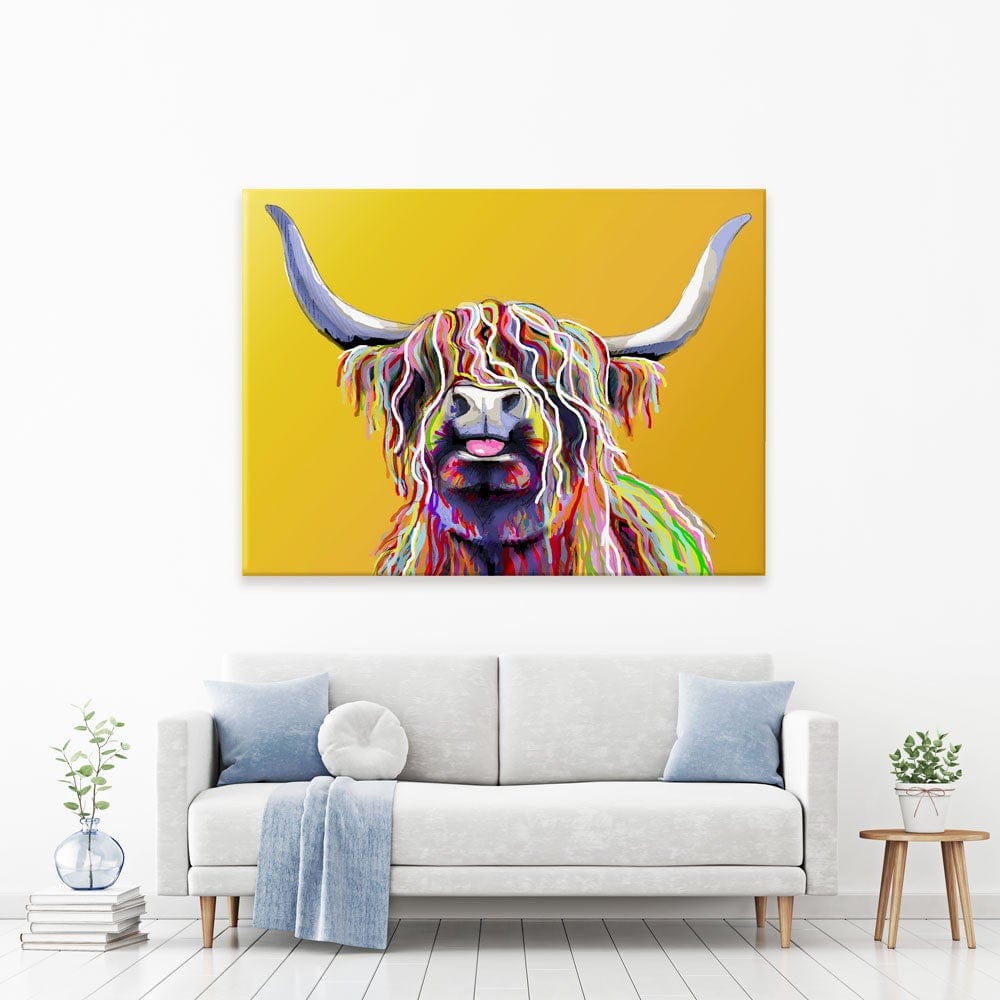 Cheeky Orange Coo Canvas Print wall art product Independent