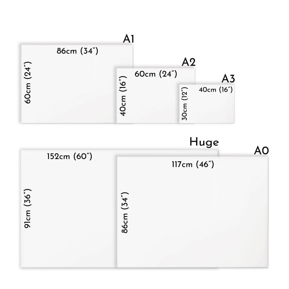 Cheeky Rainbow Cow Canvas Print wall art product Independent