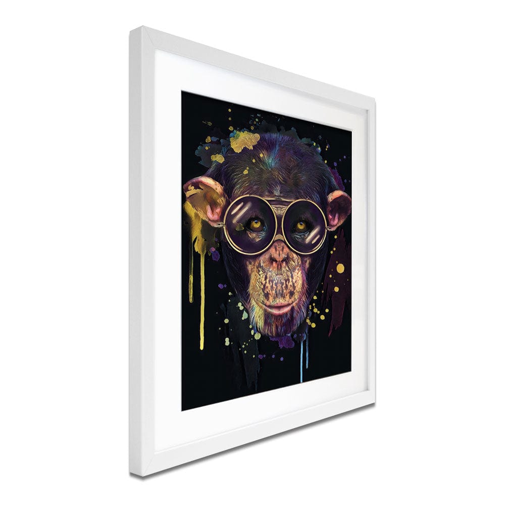 Chimp Paint Splash Framed Art Print wall art product StudioLondon / Shutterstock