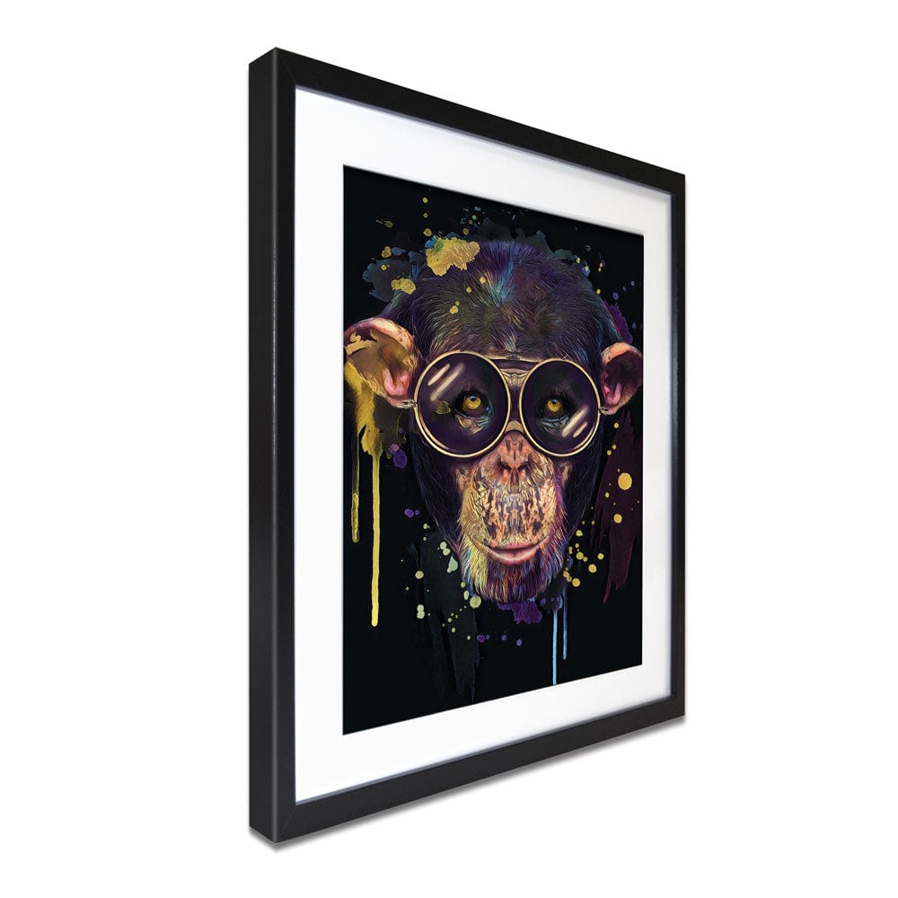 Chimp Paint Splash Framed Art Print wall art product StudioLondon / Shutterstock
