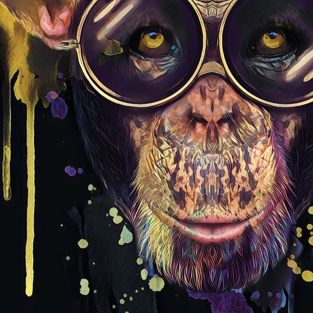 Chimp Paint Splash Framed Art Print wall art product StudioLondon / Shutterstock