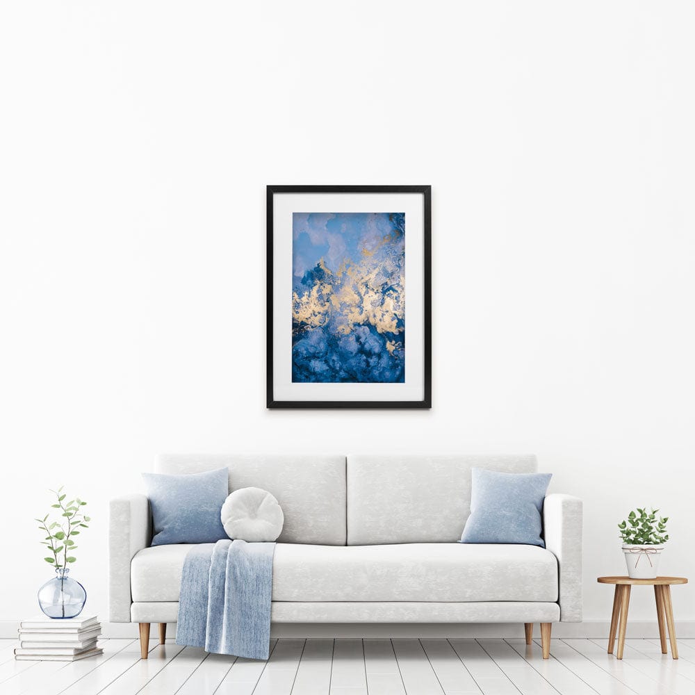 Clouded Blue Framed Art Print wall art product Marvin Dela Cruz / Shutterstock