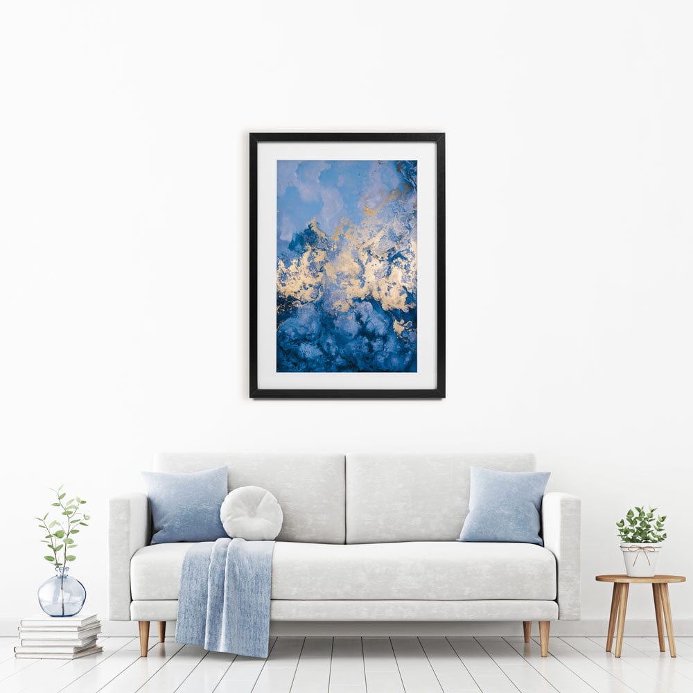 Clouded Blue Framed Art Print wall art product Marvin Dela Cruz / Shutterstock