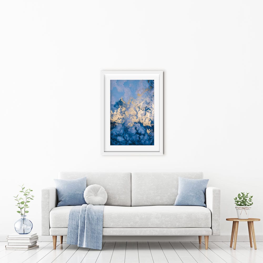 Clouded Blue Framed Art Print wall art product Marvin Dela Cruz / Shutterstock