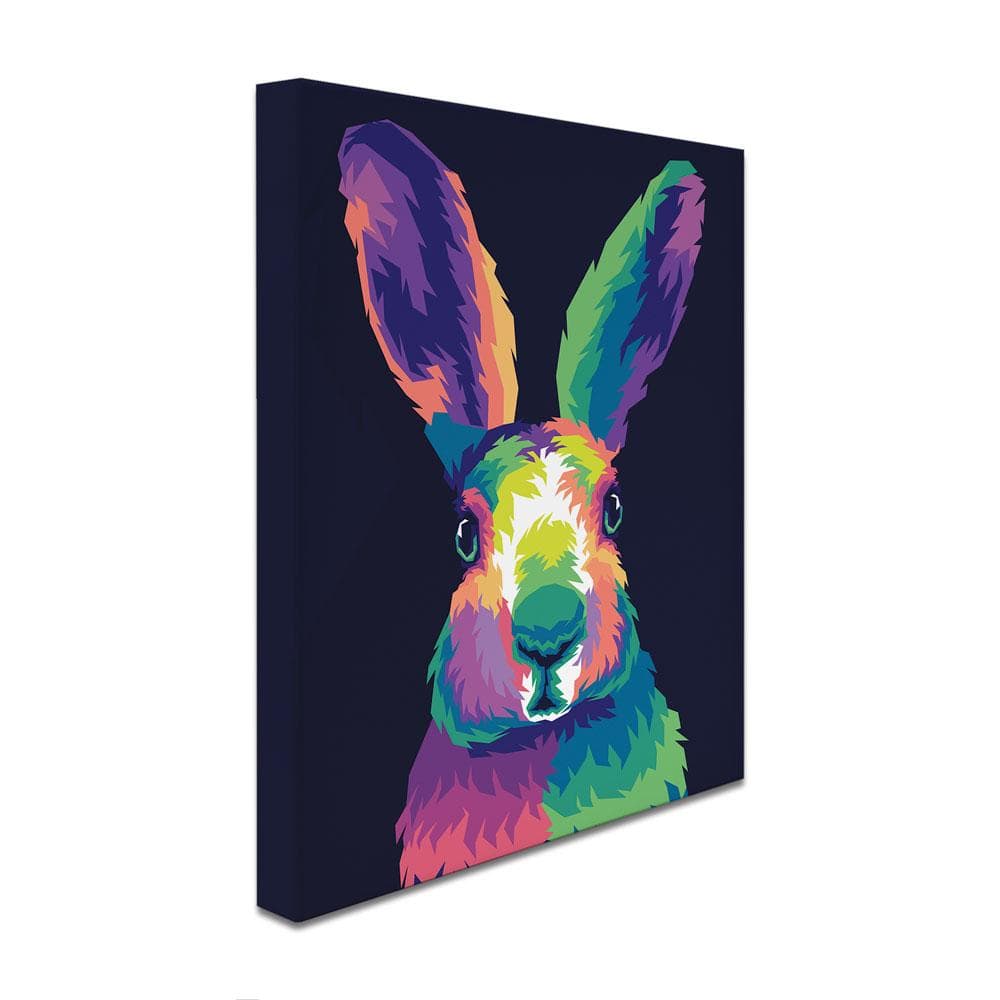 Colourful Rabbit Canvas Print wall art product Zero05Ard / Shutterstock