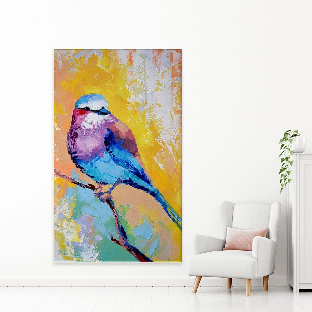 Colourful Sparrow Canvas Print wall art product Mari Dein / Shutterstock