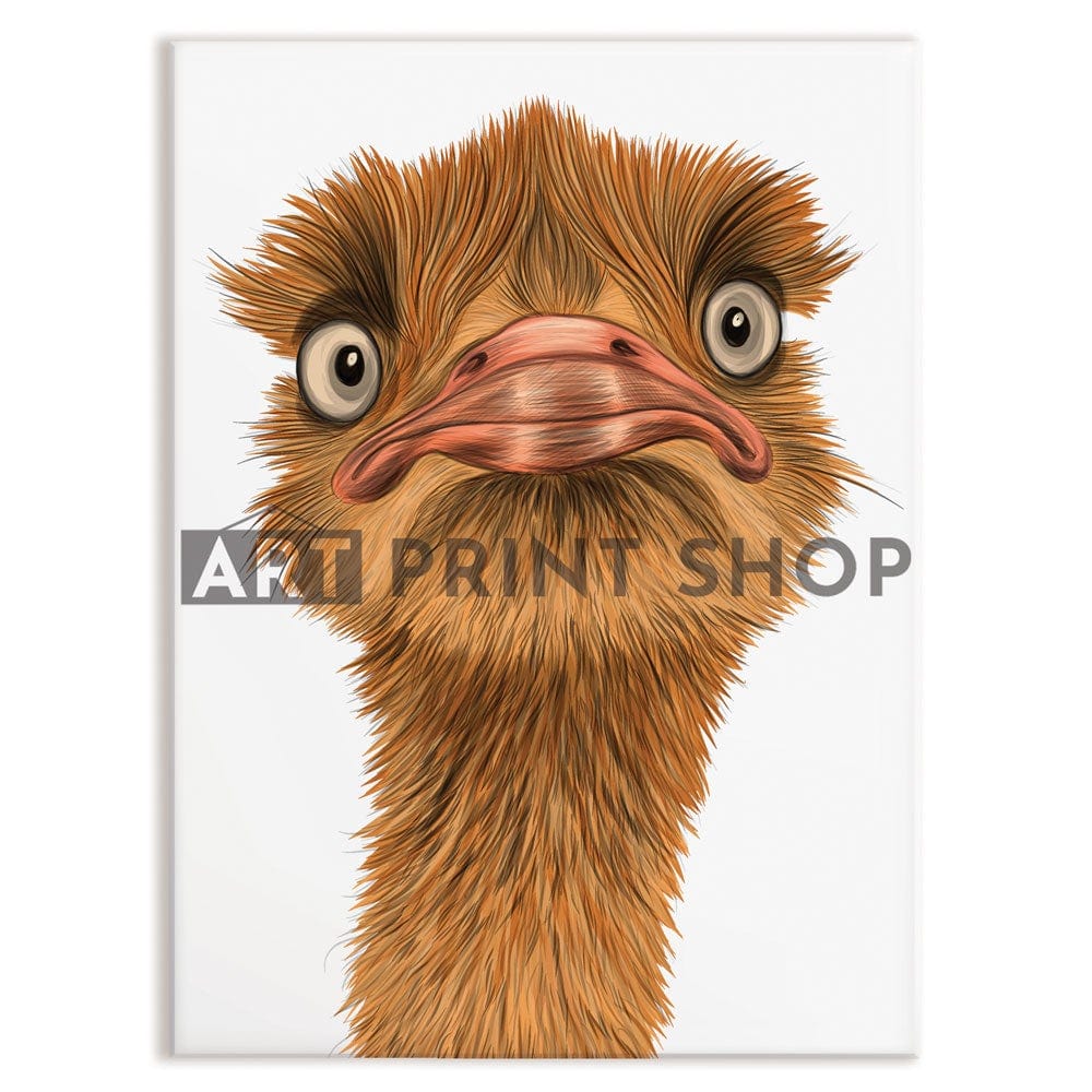 Comical Ostrich Canvas Print wall art product Dashkevich Snezhana / Shutterstock