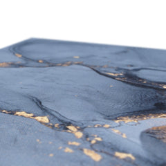 Blue And Bronze Marble Canvas Print