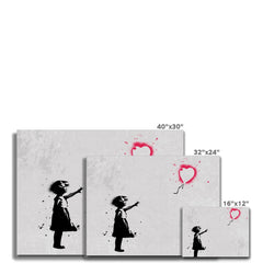 Girl With Balloon Canvas Print