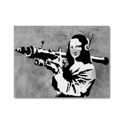 Mona Lisa Rocket Launcher Canvas Print