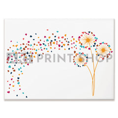 Dandelion Hearts Canvas Print