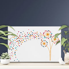 Dandelion Hearts Canvas Print