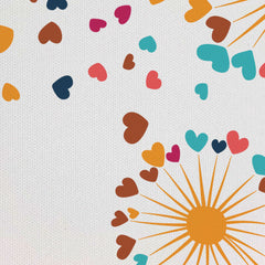 Dandelion Hearts Canvas Print