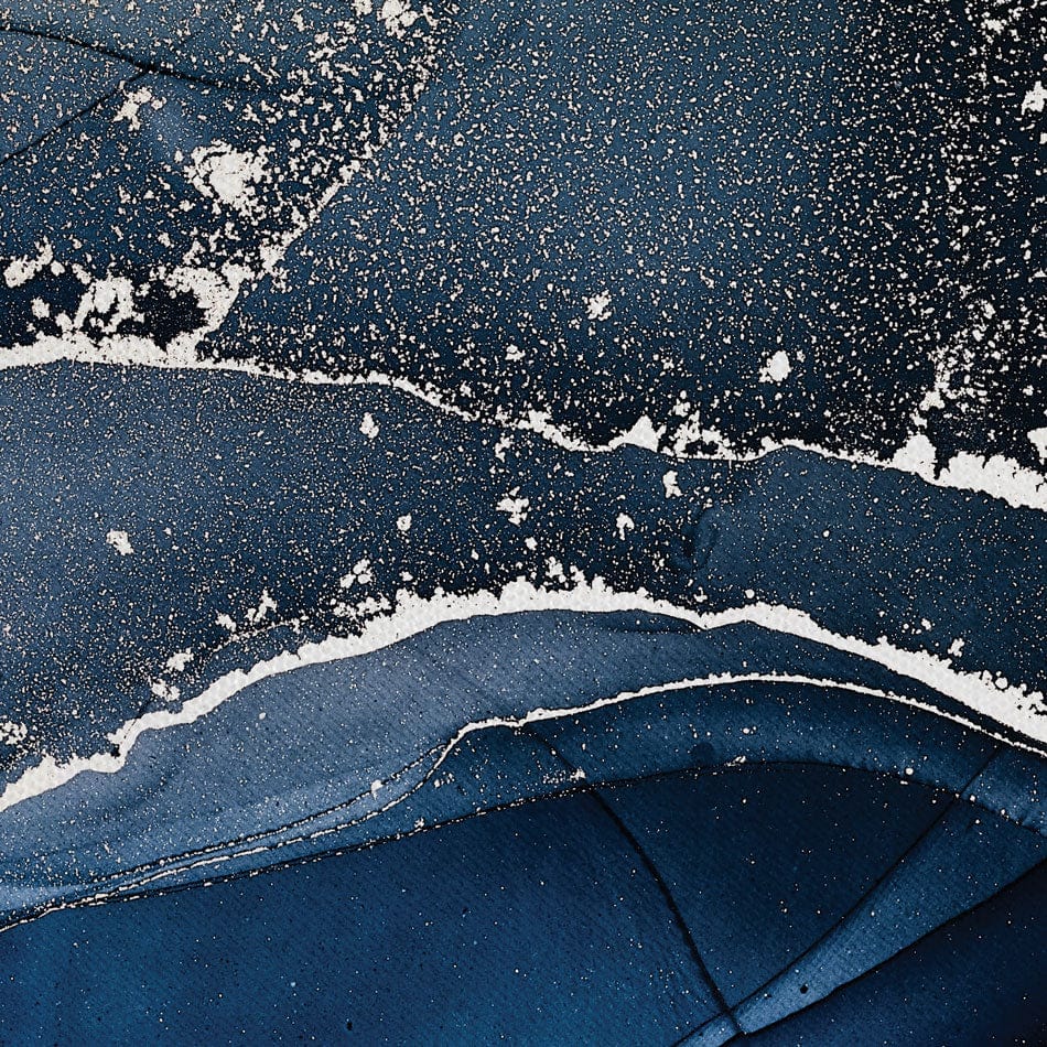 Dark Blue Marble Duo Canvas Print wall art product djero.adlibeshe yahoo.com / Shutterstock