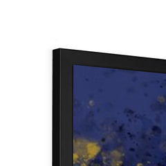 Blue Stag Forest Framed Print