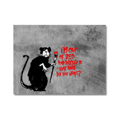 Rat Out Of Bed Canvas Print