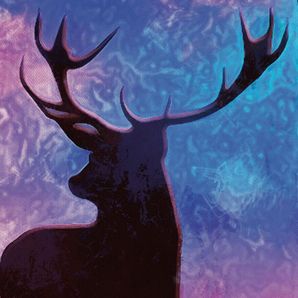 Deer In The Forest Trio Canvas Print wall art product Mohammadreza Zeidabadi / Shutterstock