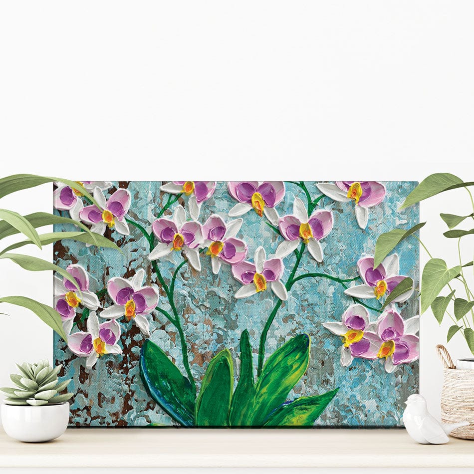Delicate Orchids Canvas Print wall art product Olga Tkachyk