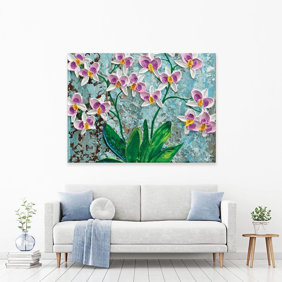Delicate Orchids Canvas Print wall art product Olga Tkachyk