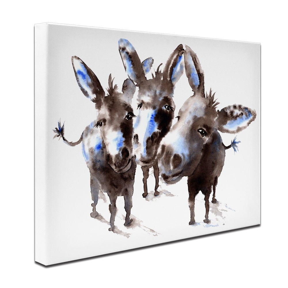 Donkey Meeting Canvas Print wall art product IlonaWinter / Shutterstock