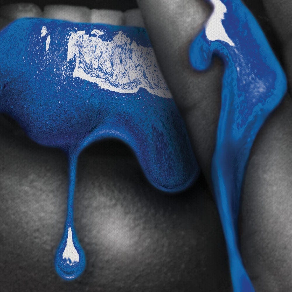 Dripping Blue Canvas Print wall art product H Cleary / Independent