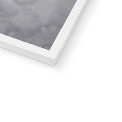 Charcoal Marble Abstract Framed Print
