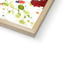 Watercolour Paint Splash Framed Print