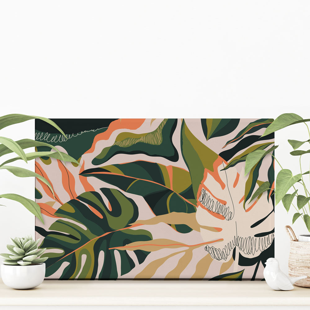 Exotic Jungle Plants 2 Canvas Print