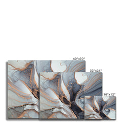 Fifty Shades Of Grey Marble Canvas Print