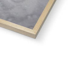 Charcoal Marble Abstract Framed Print