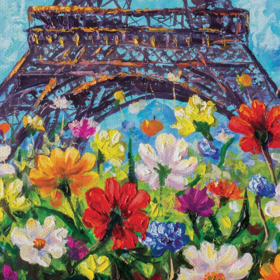 Floral Eiffel Tower Canvas Print wall art product Valery Rybakow / Shutterstock