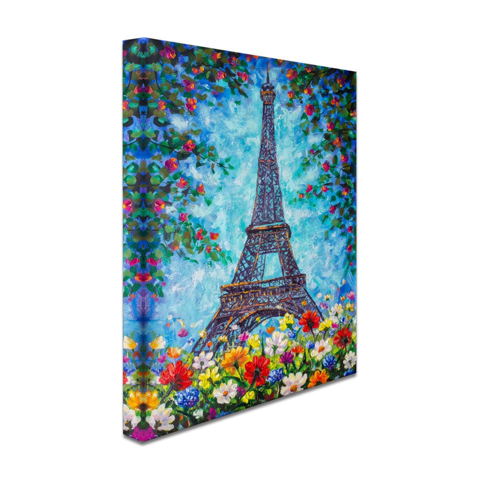Floral Eiffel Tower Canvas Print wall art product Valery Rybakow / Shutterstock