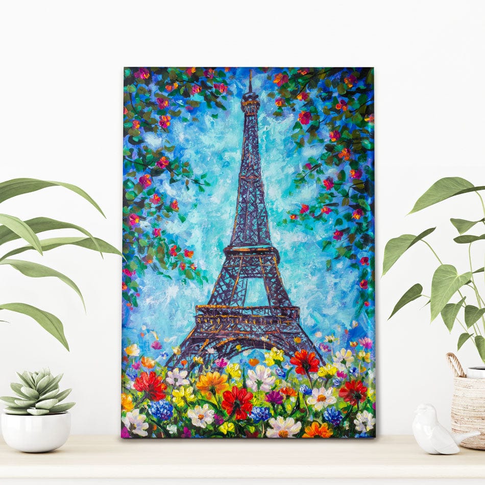 Floral Eiffel Tower Canvas Print wall art product Valery Rybakow / Shutterstock