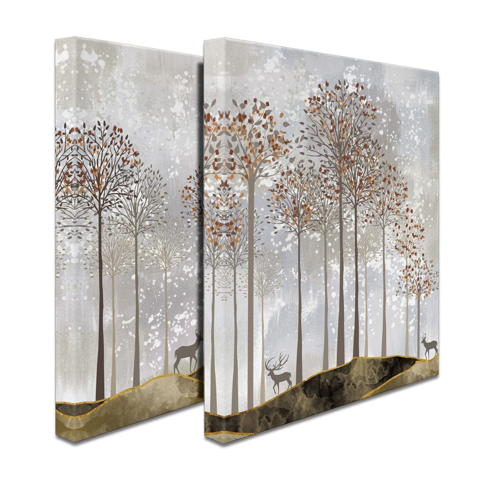 Forest Deer Canvas Print wall art product 3d artwork wallpaper / Shutterstock
