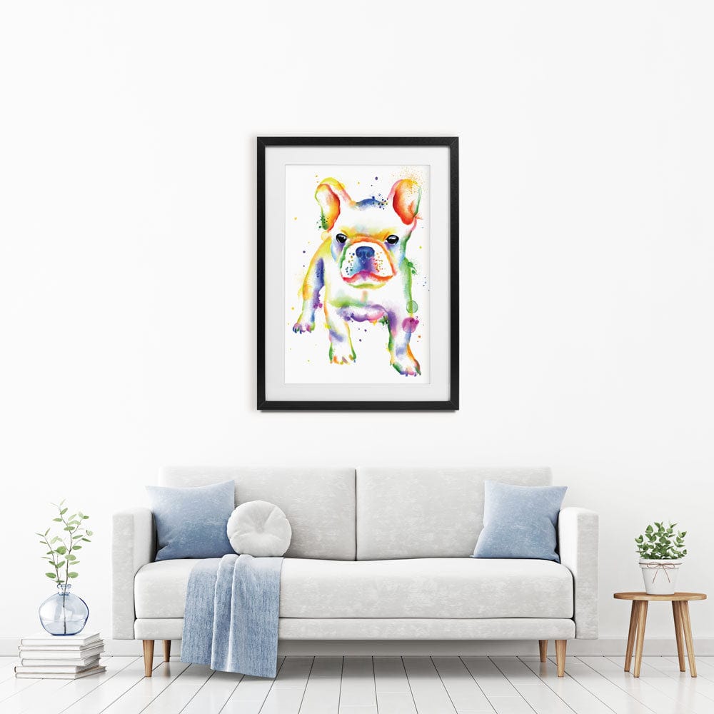 French Bulldog Rainbow Style Framed Art Print wall art product AnSuArt / Shutterstock