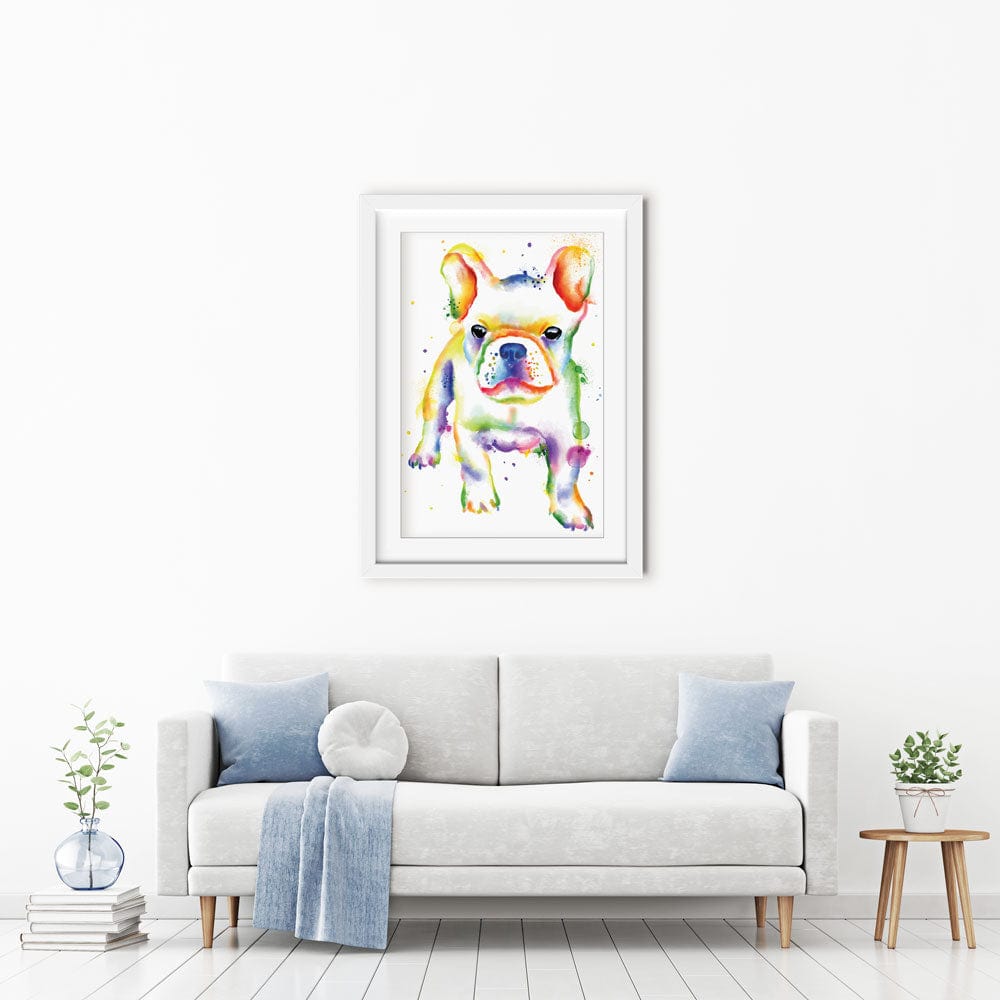 French Bulldog Rainbow Style Framed Art Print wall art product AnSuArt / Shutterstock