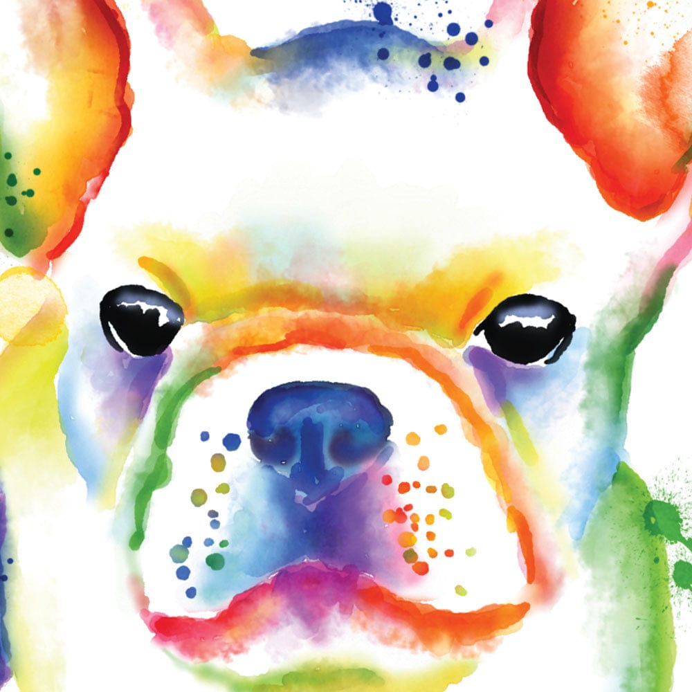 French Bulldog Rainbow Style Framed Art Print wall art product AnSuArt / Shutterstock