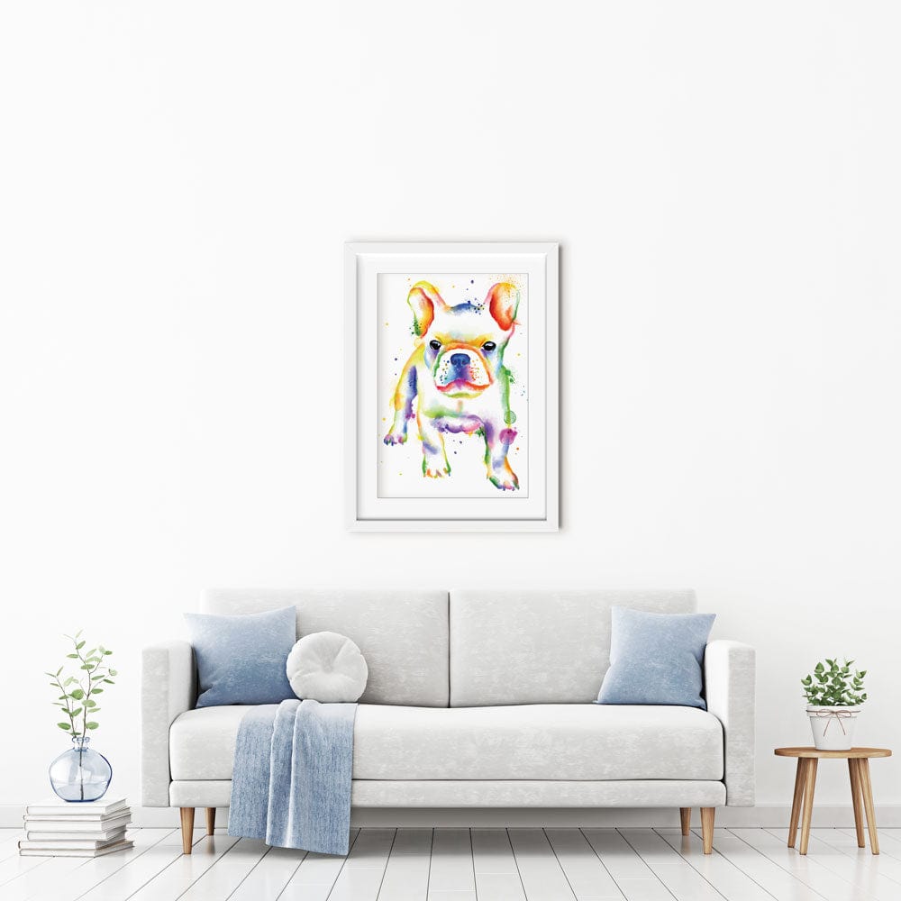 French Bulldog Rainbow Style Framed Art Print wall art product AnSuArt / Shutterstock
