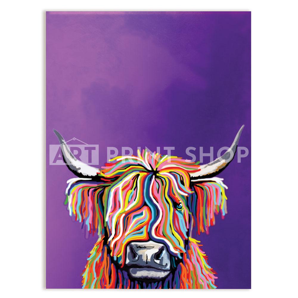 Funky Cow Canvas Print wall art product Independent