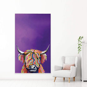 Funky Cow Canvas Print wall art product Independent